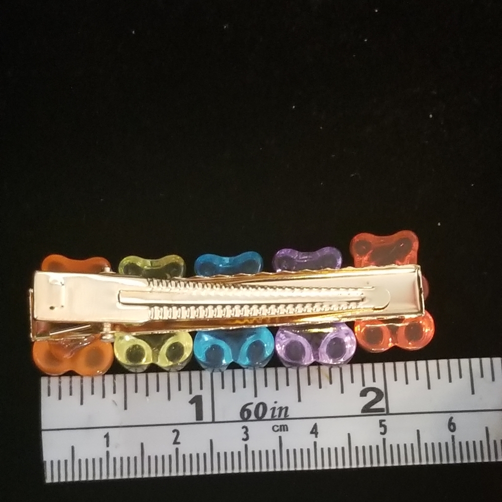 Gummy Bear Hair Assesories Clips 3 pc Set New - Picture 5 of 9